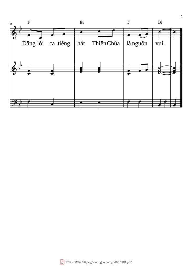 Page 5 of the piano sheet music PDF - Về đây Hỡi Người Piano đệm hát by Lan Thanh