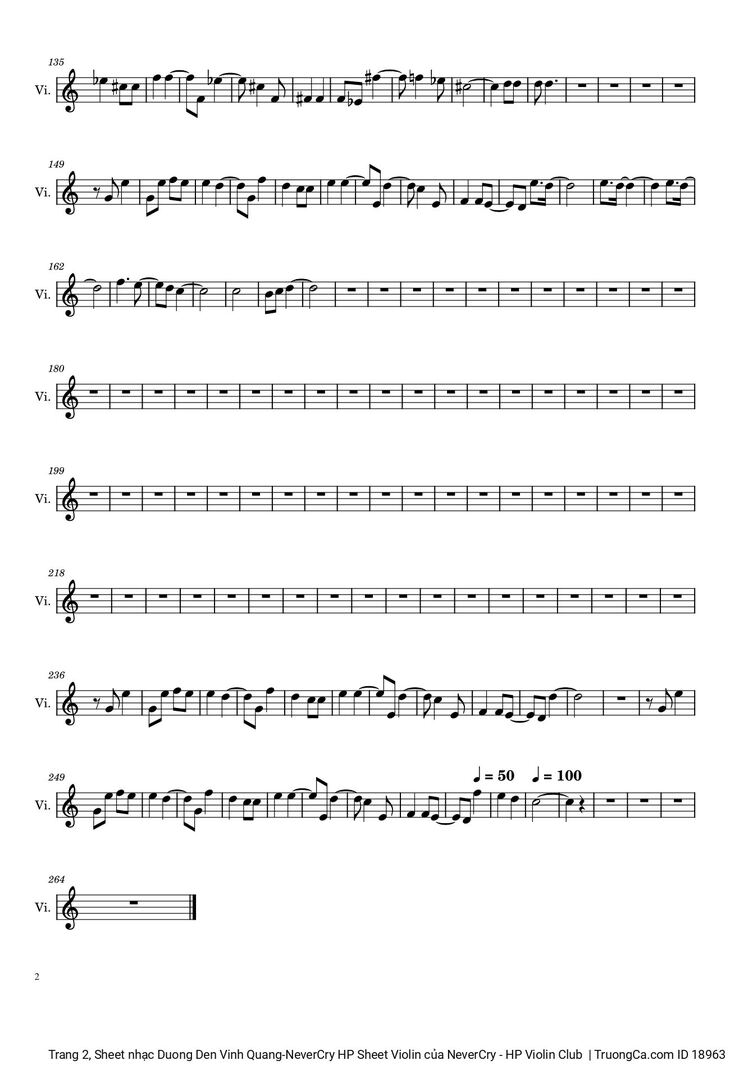 Page 2 of the piano sheet music PDF Guitar Tab - Đường Đến Ngày Vinh Quang by Trần Lập