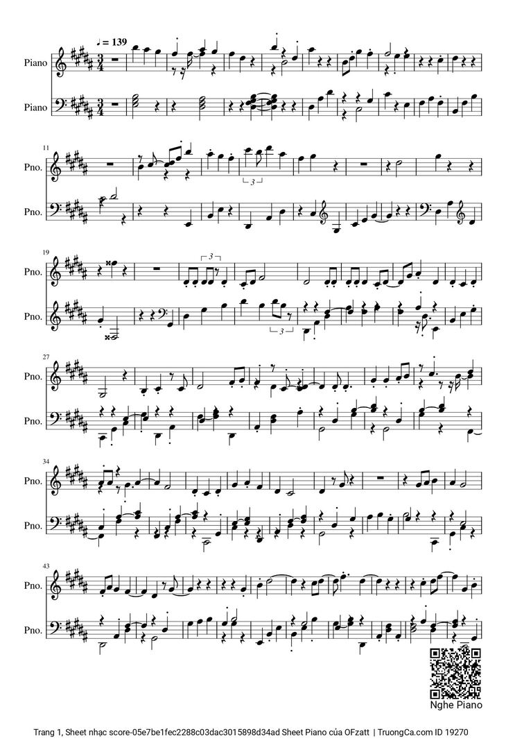 Page 1 of the piano sheet music PDF - Có Tất Cả Nhưng Thiếu Anh Sheet Piano by OFzatt