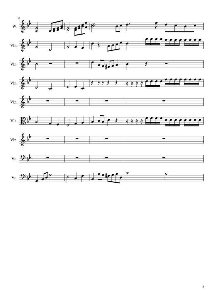 Page 3 of the piano sheet music PDF - Cao Cung lên, Sheet hợp xướng Violin by Hoài Đức