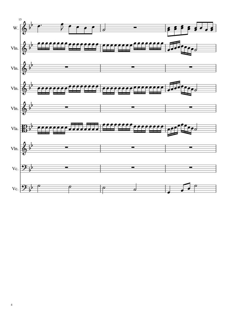 Page 4 of the piano sheet music PDF - Cao Cung lên, Sheet hợp xướng Violin by Hoài Đức