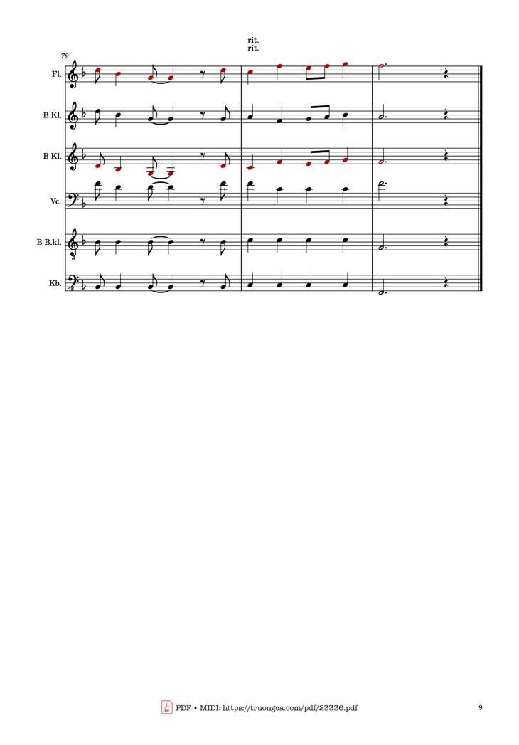 Page 9 of the piano sheet music PDF - Mary