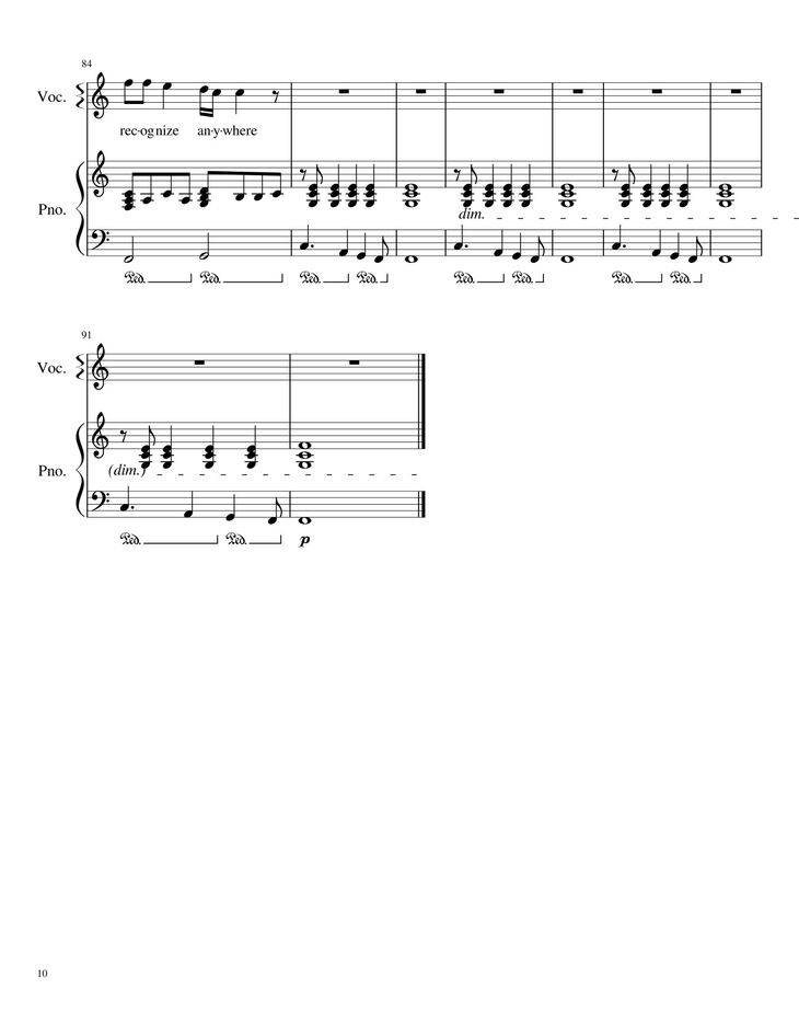 Page 10 of the piano sheet music PDF - New Year