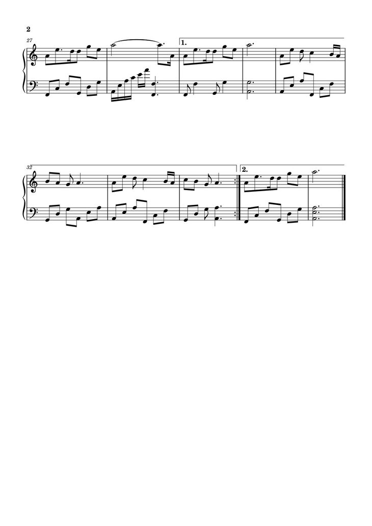 Page 2 of the piano sheet music PDF - Nhắm mắt thấy mùa hè Sheet Piano by Hamchi_heo199