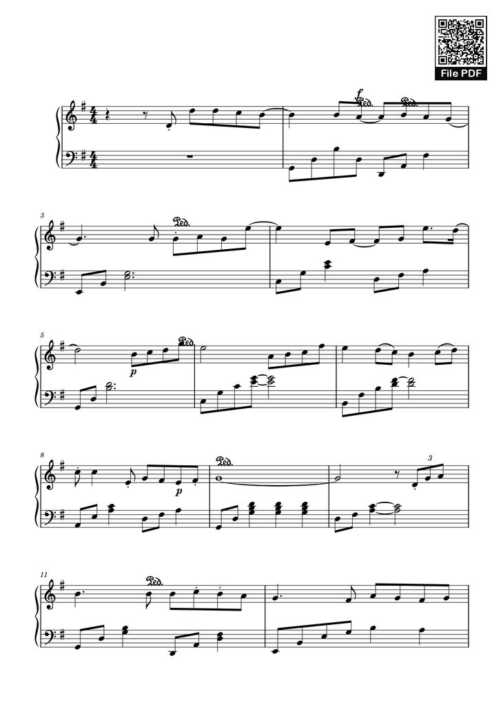 Page 1 of the piano sheet music PDF - Sài Gòn đau lòng quá Sheet Piano by Hứa Kim Tuyền