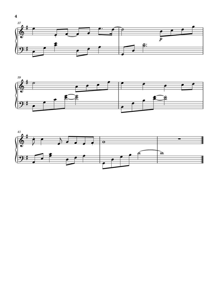 Page 4 of the piano sheet music PDF - Sài Gòn đau lòng quá Sheet Piano by Hứa Kim Tuyền