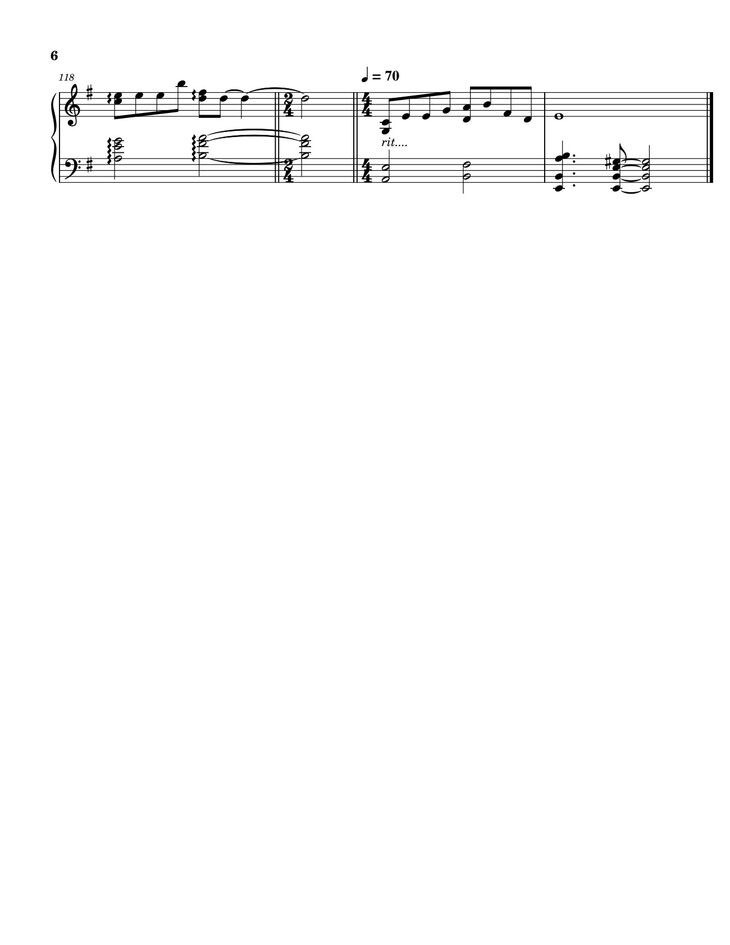 Page 6 of the piano sheet music PDF - A town with an ocean view - Joe Hisaishi Sheet Piano by Joe Hisaishi