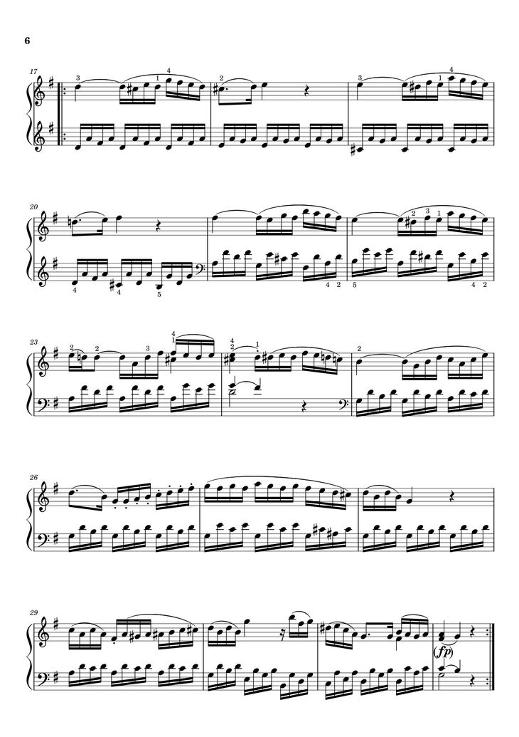 Page 2 of the piano sheet music PDF - Sonata I  Sheet Piano by Man with No Name