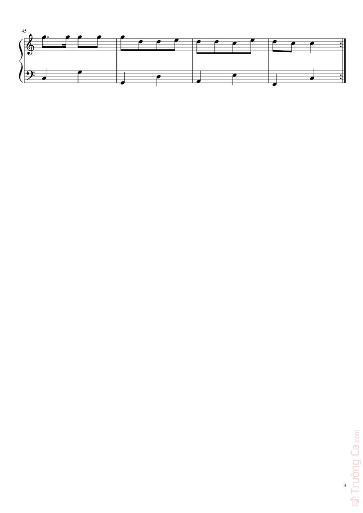 Page 3 of the piano sheet music PDF - Bống Bống Bang Bang Sheet Piano by PhucMusic