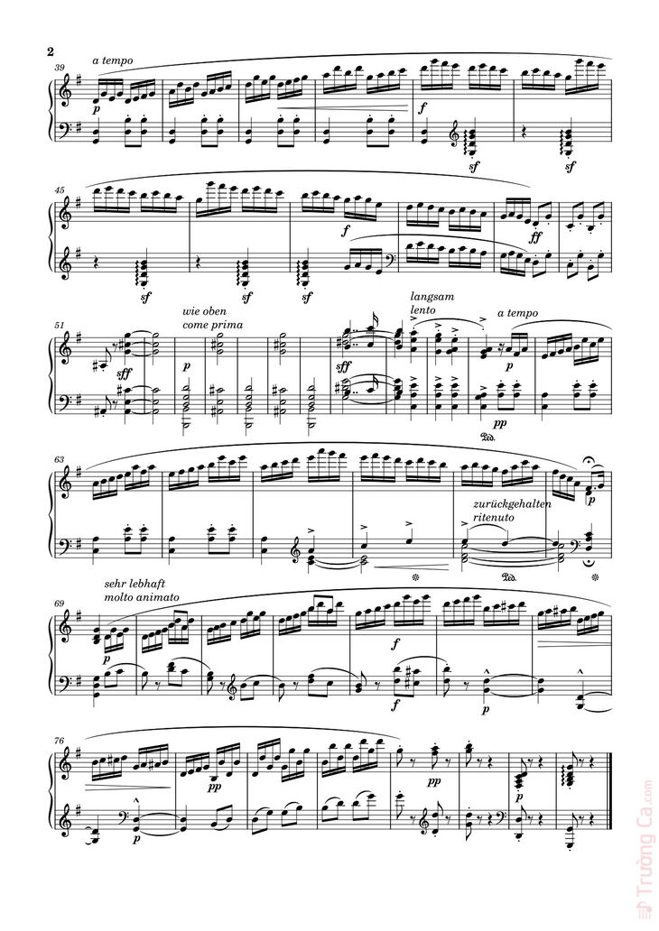 Page 2 of the piano sheet music PDF - Prélude No. 3 in G Major Sheet Piano by Stephen Heller