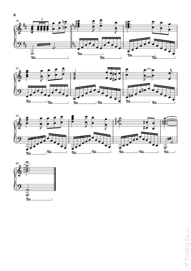 Page 6 of the piano sheet music PDF - Kiki