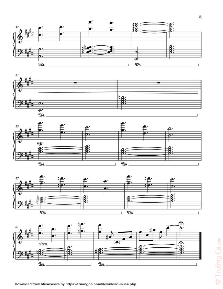 Page 5 of the piano sheet music PDF - Golden Hour JVKE Sheet Piano by Laurengrout