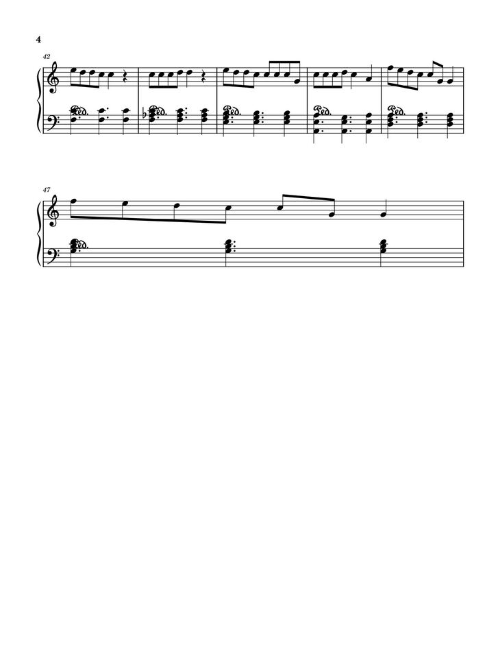 Page 4 of the piano sheet music PDF - MUỘN RỒI MÀ SAO CÒN - SƠN TÙNG M-TP Sheet Piano by Petun2502