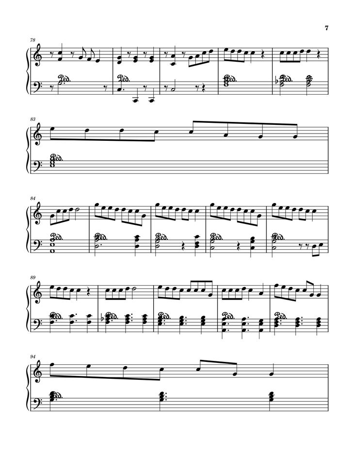 Page 7 of the piano sheet music PDF - MUỘN RỒI MÀ SAO CÒN - SƠN TÙNG M-TP Sheet Piano by Petun2502