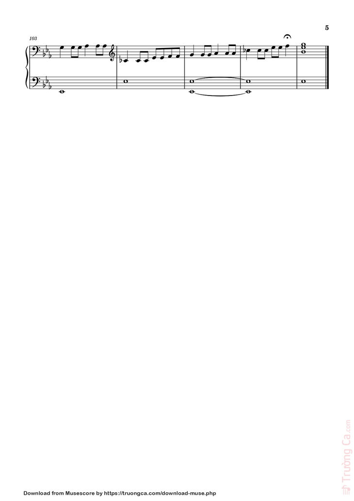 Page 5 of the piano sheet music PDF - 晚风告白 星野 Sheet Piano by 演唱：星野