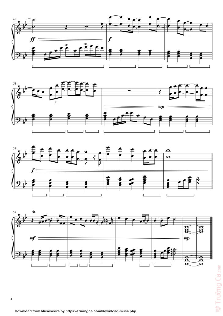 Page 4 of the piano sheet music PDF - Can You Feel the Love Tonight Sheet Piano by  Elton John