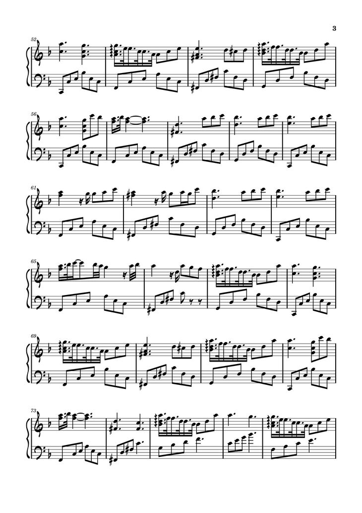 Page 3 of the piano sheet music PDF - Only – Lee hi Sheet Piano by Lul i just use this