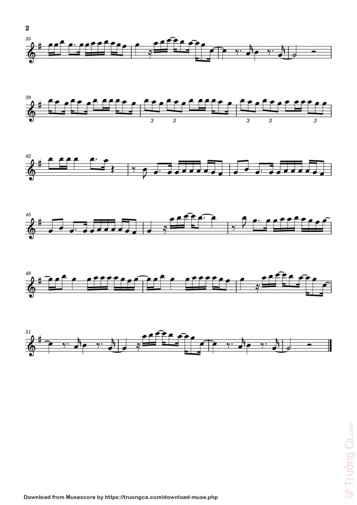 Page 2 of the piano sheet music PDF - Toxic Till The End Sheet Violin by ROSE