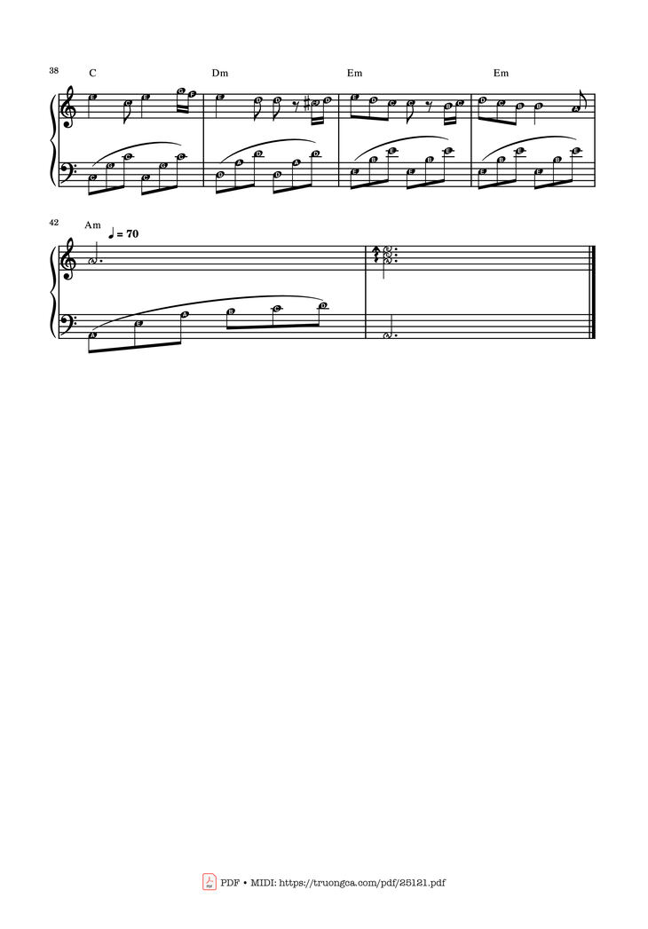 Page 3 of the piano sheet music PDF - Mùa xuân đầu tiên Piano easy by NS Văn Cao