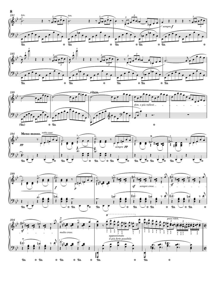 Page 8 of the piano sheet music PDF - Ballade No I by Chopin