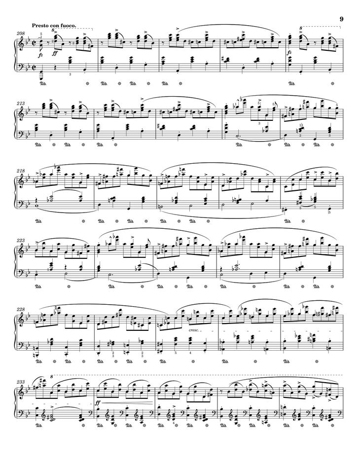 Page 9 of the piano sheet music PDF - Ballade No I by Chopin