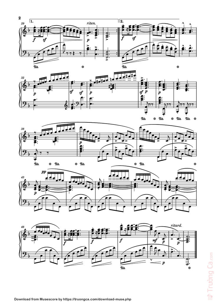 Page 2 of the piano sheet music PDF - Prélude No. 23 in F Major Sheet Piano by Stephen Heller (1813–1888)