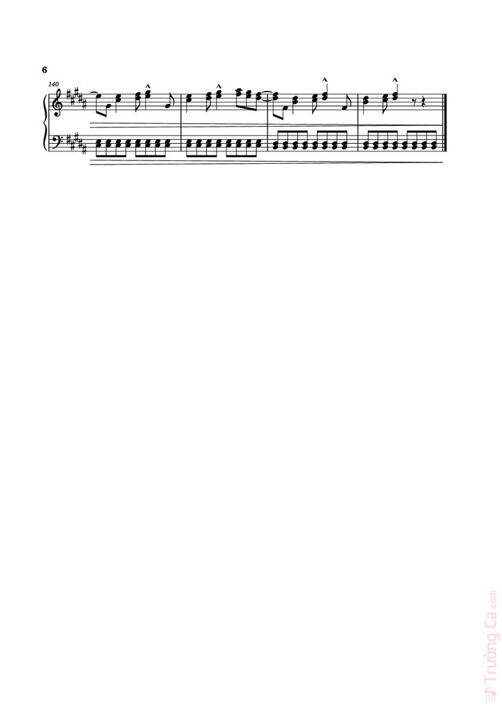 Page 6 of the piano sheet music PDF Piano - Angeleyes Sheet Piano by ABBA