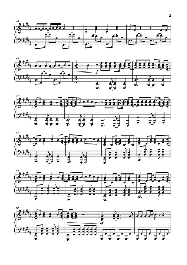 Page 3 of the piano sheet music PDF Piano - Before You Leave Me Piano by Alex Warren