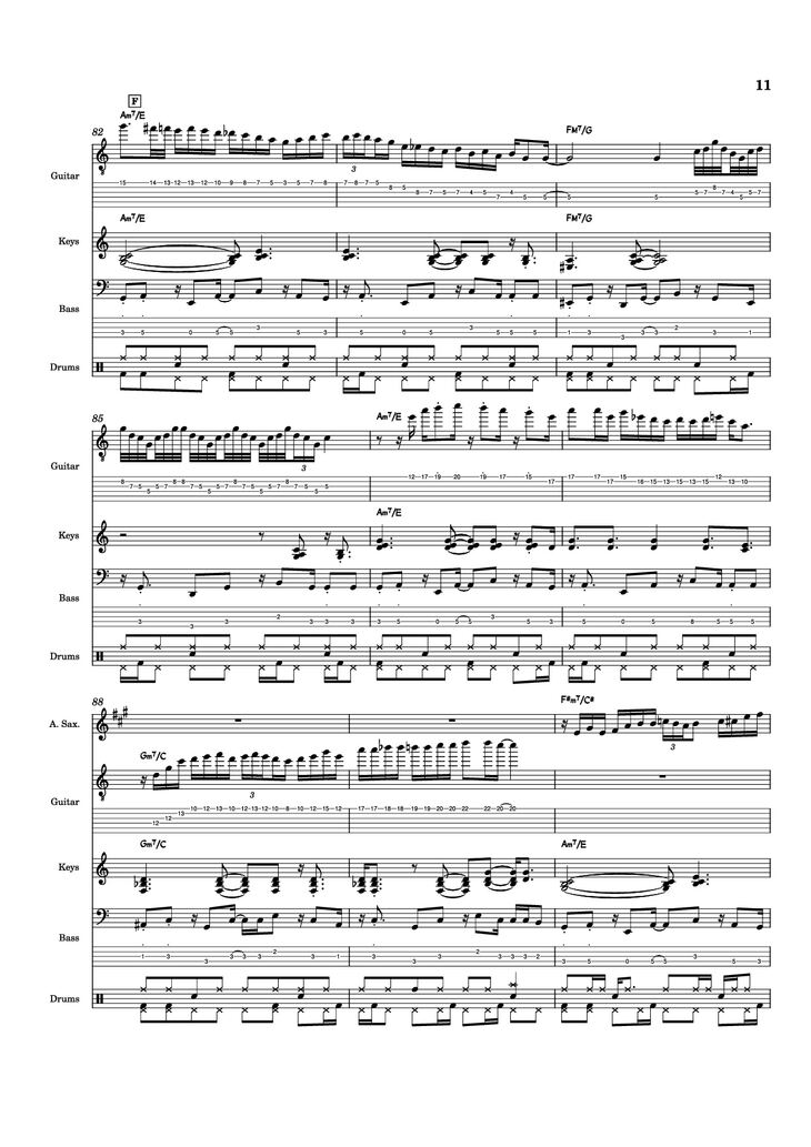 Page 11 of the piano sheet music PDF - Nab That Chap Piano by T-Square
