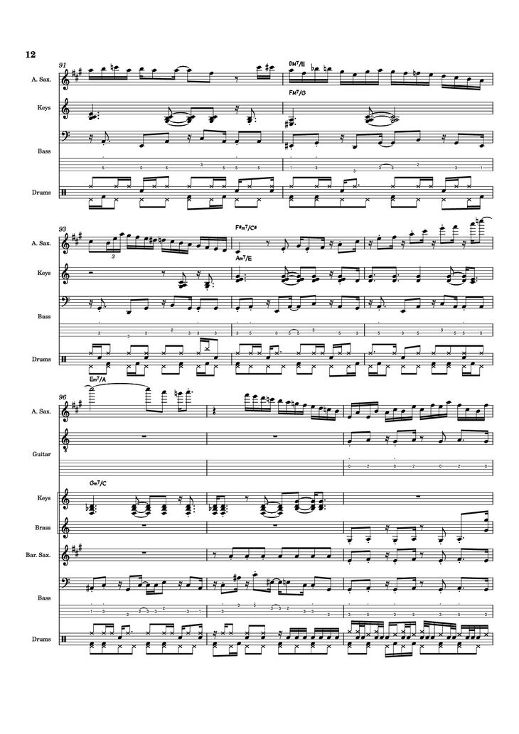 Page 12 of the piano sheet music PDF - Nab That Chap Piano by T-Square