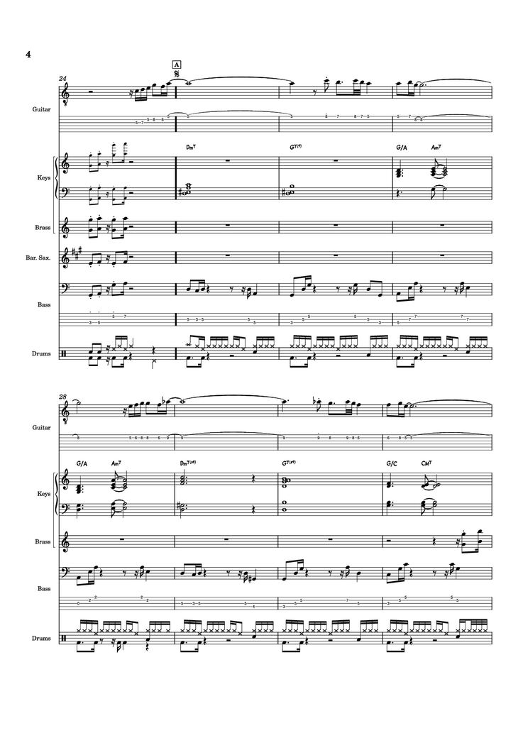 Page 4 of the piano sheet music PDF - Nab That Chap Piano by T-Square