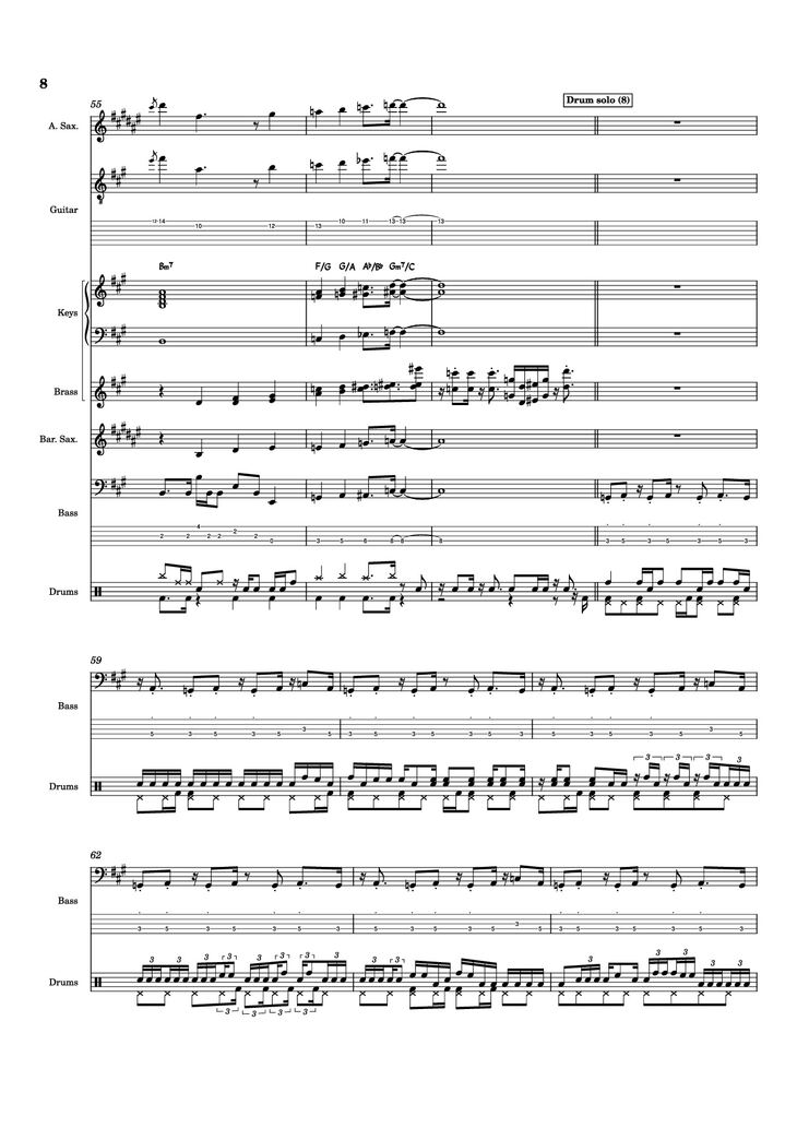 Page 8 of the piano sheet music PDF - Nab That Chap Piano by T-Square