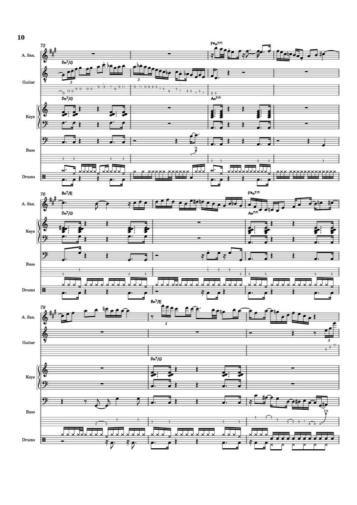 Page 10 of the piano sheet music PDF - Nab That Chap Piano by T-Square