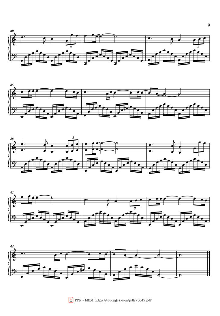 Page 3 of the piano sheet music PDF Piano - Boulevard Piano by Dan Byrd