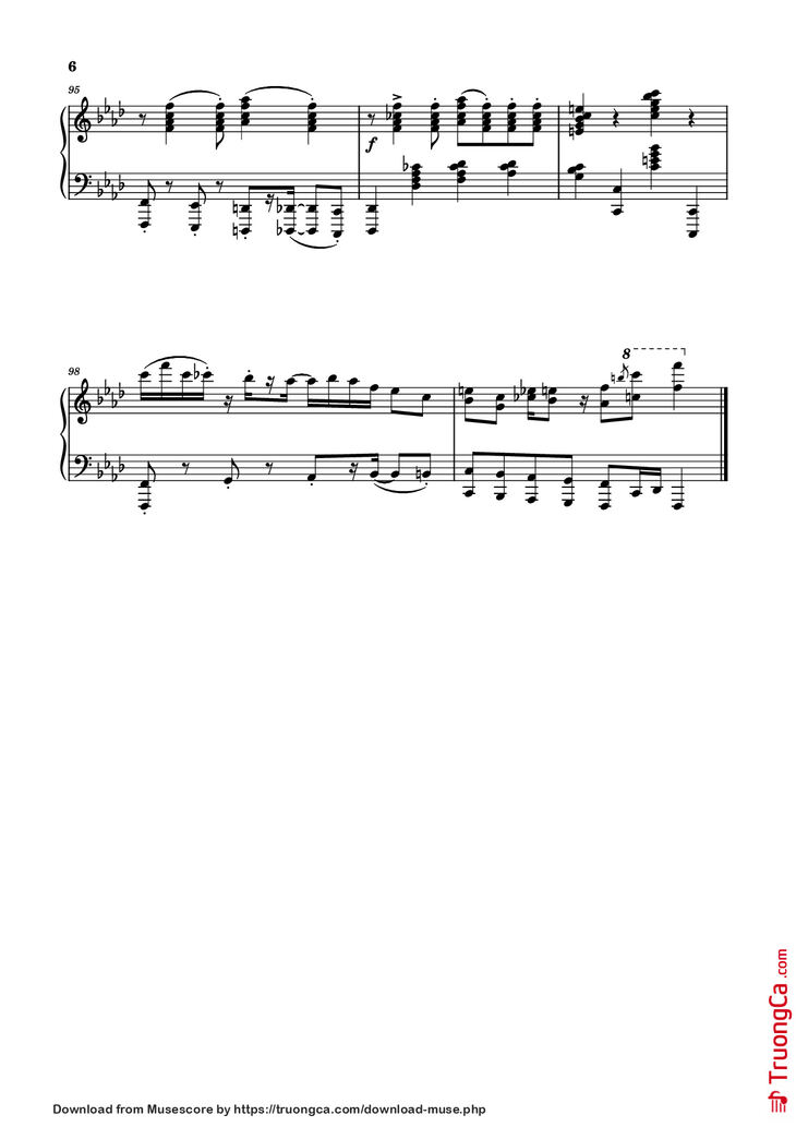 Page 6 of the piano sheet music PDF Piano - Ev