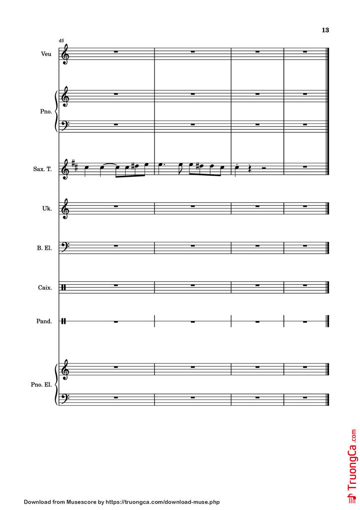 Page 13 of the piano sheet music PDF Piano - I Can