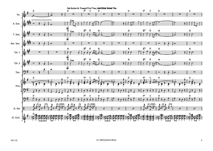 Page 4 of the piano sheet music PDF - Bad Moon RIsing Piano by Dave McGuinness