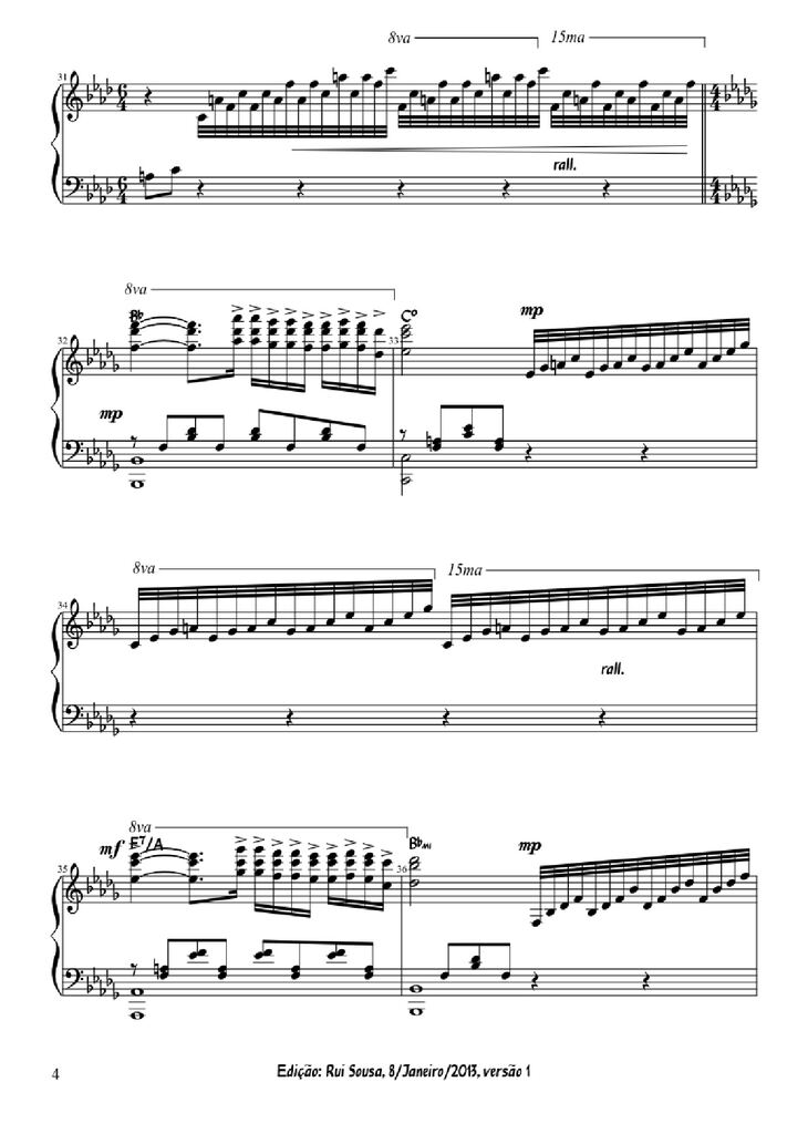 Page 4 of the piano sheet music PDF Piano - A Comme Amour Piano by Paul de Senneville