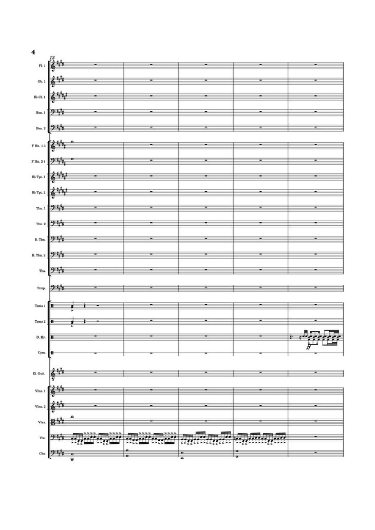 Page 4 of the piano sheet music PDF - Anthem of Hope by Mason J. Asimos