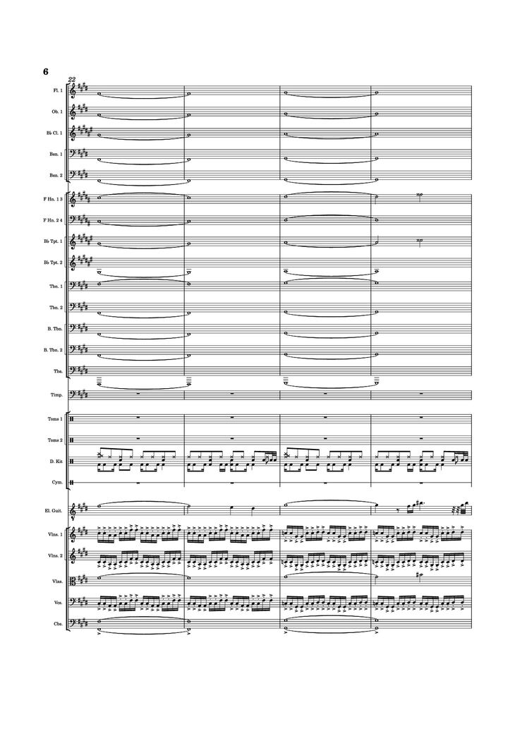 Page 6 of the piano sheet music PDF - Anthem of Hope by Mason J. Asimos