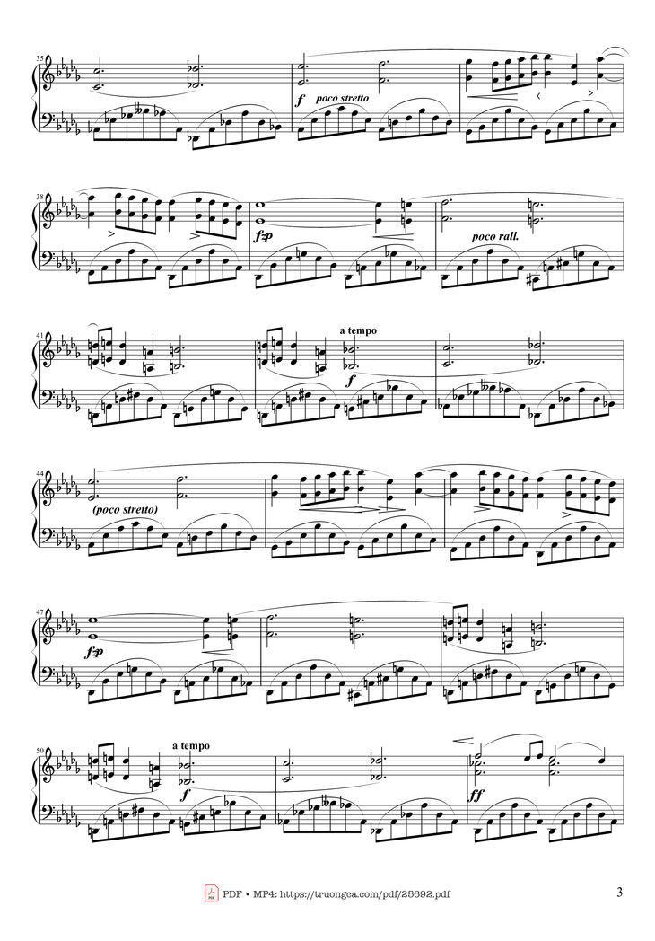 Page 3 of the piano sheet music PDF Piano - Nocturne Op. 9 No. 1 by Chopin
