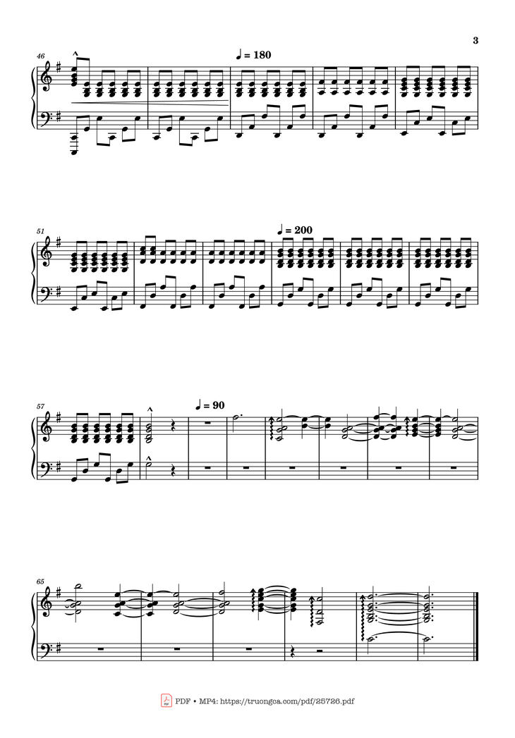Page 3 of the piano sheet music PDF Piano - Can You Hear The Music Piano Easy by Oppenheimer