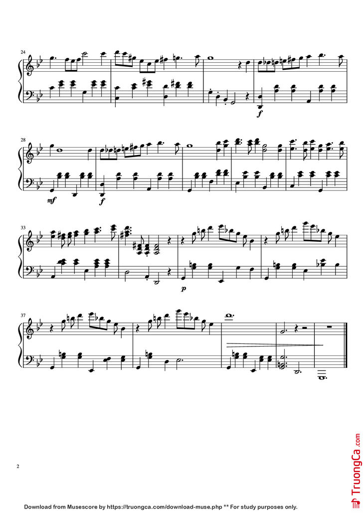Page 2 of the piano sheet music PDF Piano - Debutante Waltz for Piano by Evan Call