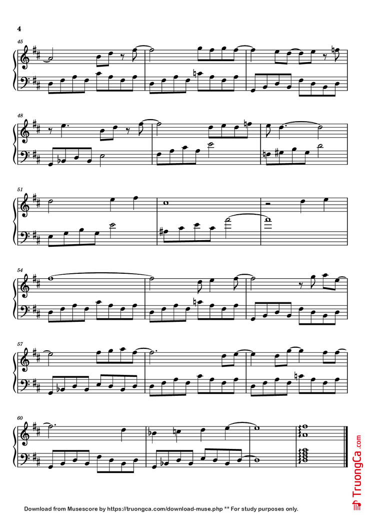 Page 4 of the piano sheet music PDF Piano - SEASONS Piano by Wave to earth