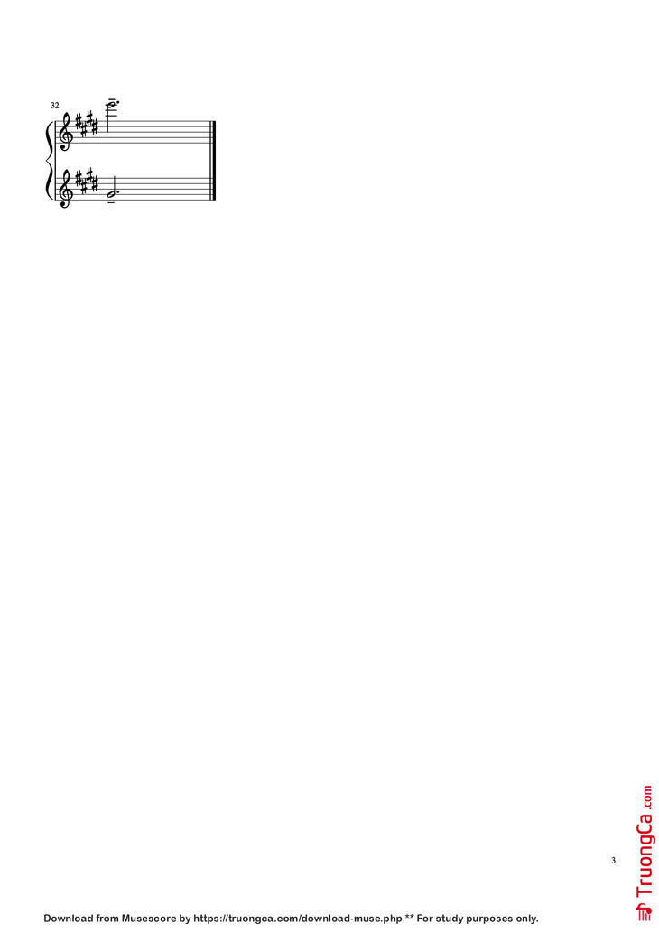 Page 3 of the piano sheet music PDF Piano - Mia and Sebasti0n