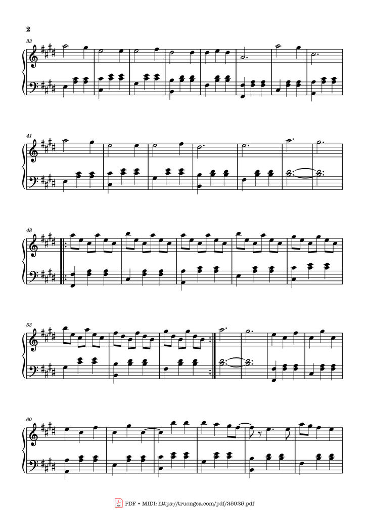 Page 2 of the piano sheet music PDF Piano - Idea 15 Piano by Gibran Alcocer