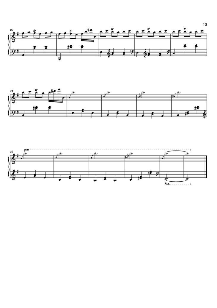 Page 13 of the piano sheet music PDF - 12 Valses mélancoliques III - Dance of the Cranes - No. 1 in C Minor by Stephan Beneking
