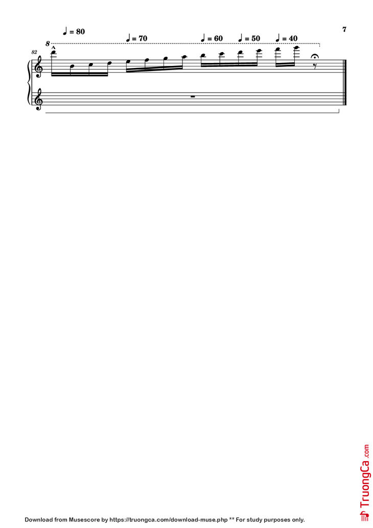 Page 7 of the piano sheet music PDF Piano - The Interstellar Experience Piano by Tony Ann