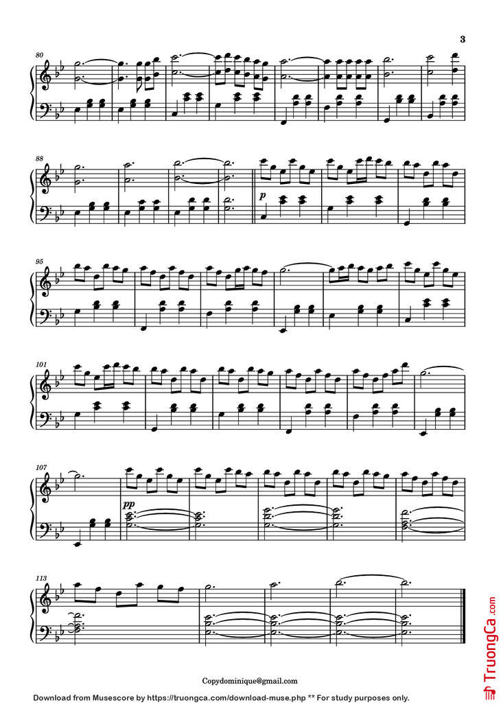 Page 3 of the piano sheet music PDF Piano - Idea 10 Piano by Gibran Alcocer