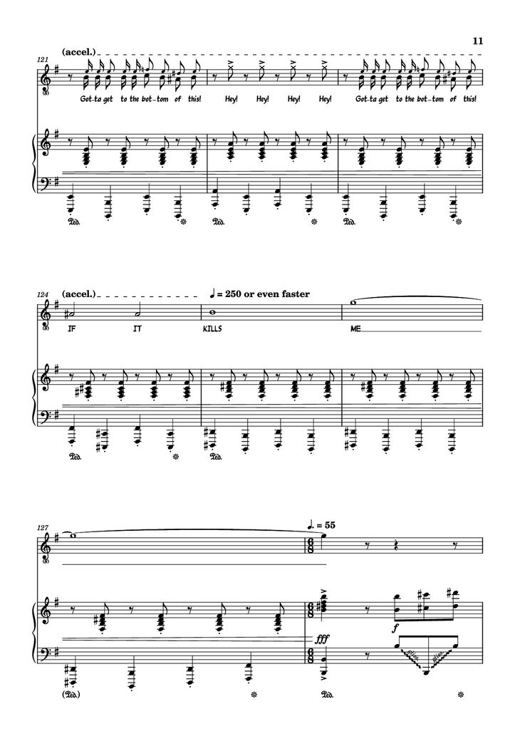 Page 11 of the piano sheet music PDF - Hand Me My Shovel, I